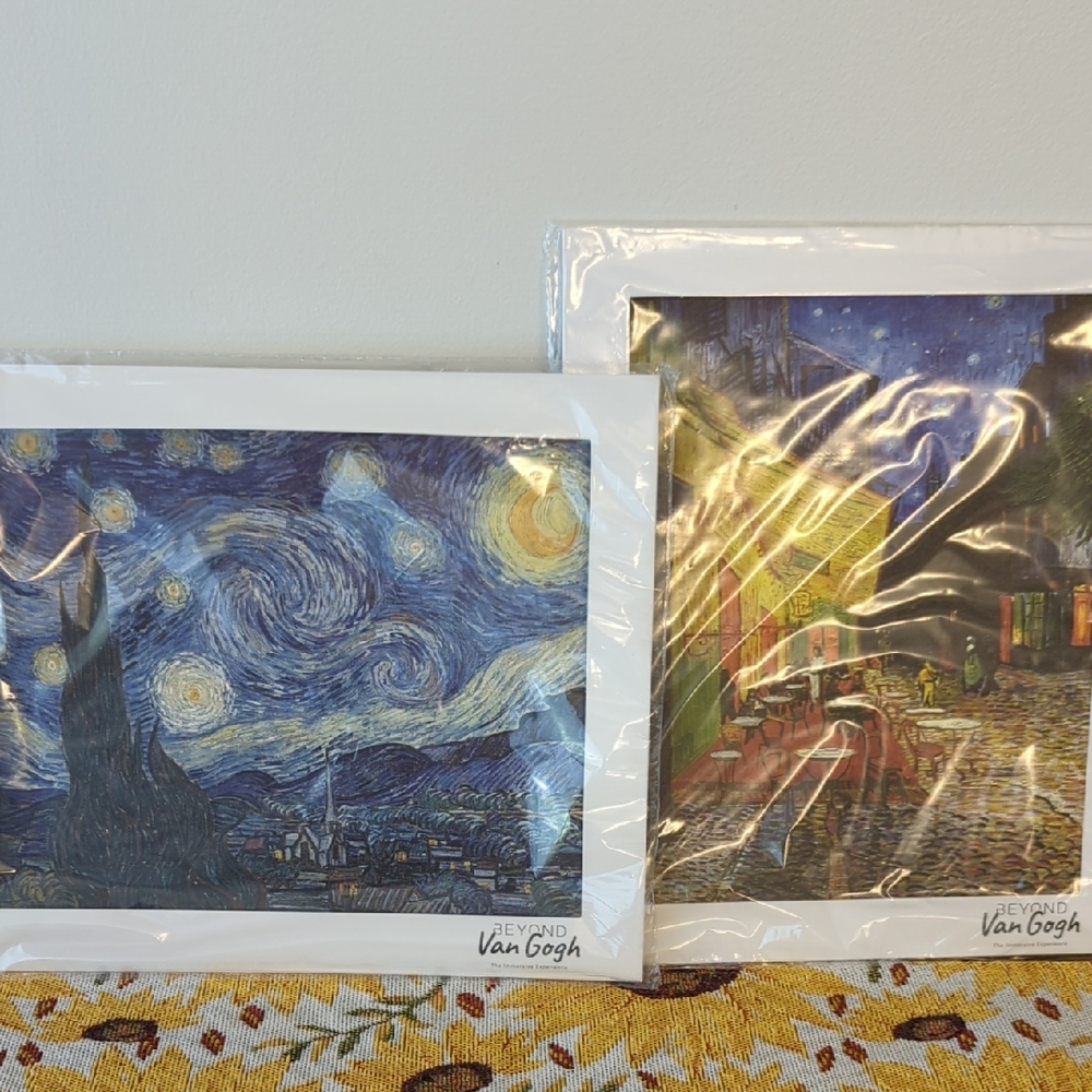 Van Gogh Blue and Yellow Art Print Set